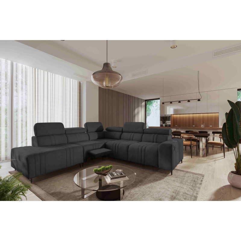 Verona IX Mix Corner Sofa with Sleeping and Relax Function | Velvet Furniture, Vena 20