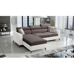 Narożnik Arco I Maxi z Velvet, Mono 234 + Ecoskóra: styl, funkcjonalność i komfort w jednym