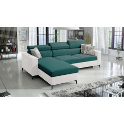 Narożnik Arco I Maxi z Velvet, Mono 238 + Ecoskóra: styl, funkcjonalność i komfort w jednym