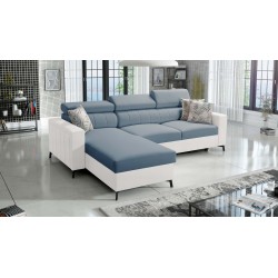 Narożnik Arco I Maxi z Velvet, Mono 239 + Ecoskóra: styl, funkcjonalność i komfort w jednym