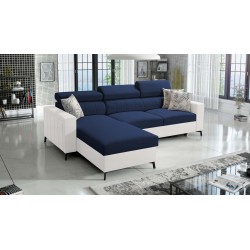 Narożnik Arco I Maxi z Velvet, Mono 241 + Ecoskóra: styl, funkcjonalność i komfort w jednym