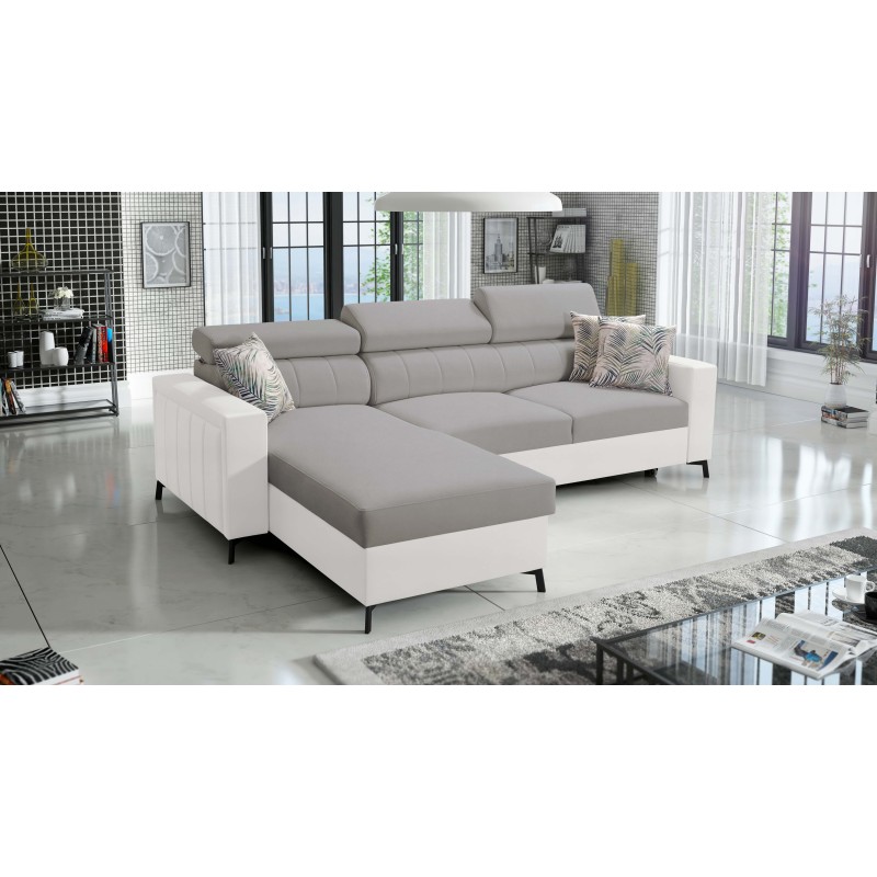 Arco I Maxi Corner Sofa with Velvet, Mono 244 + Eco-leather: style, functionality, and comfort in one Arco I Maxi Corner Sofa with Velvet, Mono 244 + Eco-leather: style, functionality, and comfort in one
