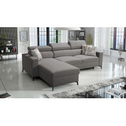 Arco I Maxi Corner Sofa with Velvet, Mono 246: style, functionality, and comfort in one