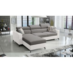 Narożnik Arco I Maxi z Velvet, Mono 246 + Ecoskóra: styl, funkcjonalność i komfort w jednym