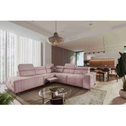 Verona IX Mix Corner Sofa with Sleeping and Relaxation Function | Velvet Furniture, Vena 10