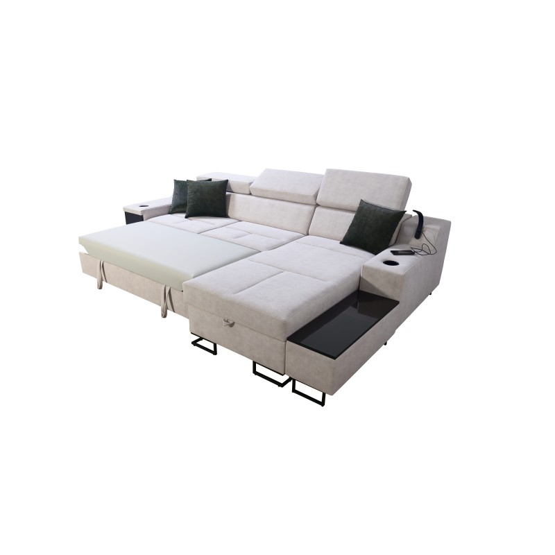 Avanti I mini corner sofa with a sleeping function and a lamp with a USB port, fabric Whisper 5 Avanti I mini corner sofa with a sleeping function and a lamp with a USB port, fabric Whisper 5