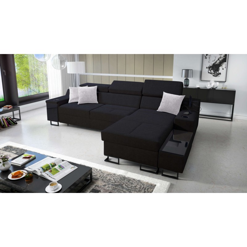 Avanti I mini corner sofa with a sleeping function and a lamp with USB port, fabric Sawana 14 Avanti I mini corner sofa with a sleeping function and a lamp with USB port, fabric Sawana 14