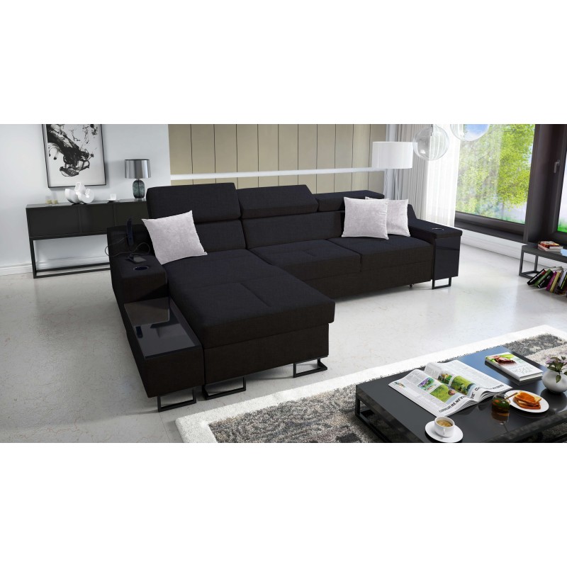 Avanti I mini corner sofa with a sleeping function and a lamp with USB port, fabric Sawana 14 Avanti I mini corner sofa with a sleeping function and a lamp with USB port, fabric Sawana 14