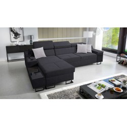 Avanti I mini corner sofa with a sleeping function and a lamp with a USB port, fabric Sawana 96