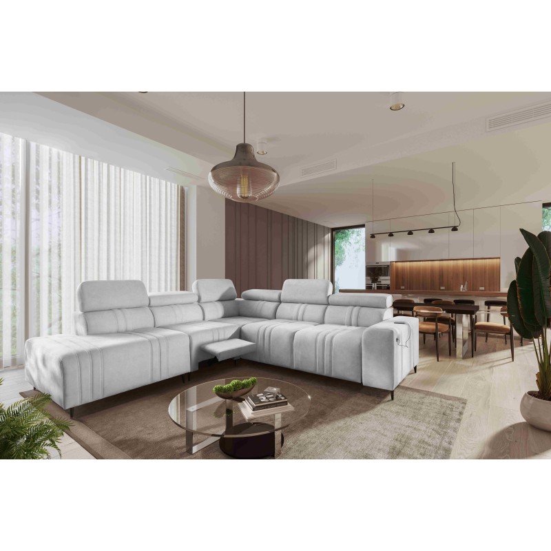 Verona IX Mix Corner Sofa with Sleeping and Relaxation Function | Velvet Furniture, Vena 3