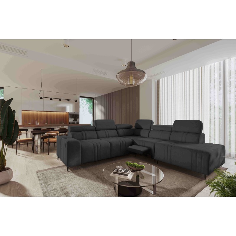 Verona IX Mix Corner Sofa with Sleeping and Relax Function | Velvet Furniture, Vena 20