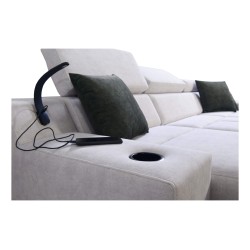 Narożnik Avanti I mini z funkcją spania oraz lampką z portem usb tkanina Sawana 96 + Ecoskóra Narożnik Avanti I mini z funkcją spania oraz lampką z portem usb tkanina Sawana 96 + Ecoskóra