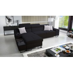 Avanti I mini corner sofa with a sleeping function and a lamp with USB port, fabric Sawana 14