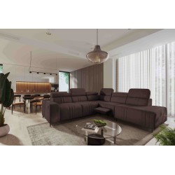 Verona IX Mix Corner Sofa with Sleeping and Relax Function | Velvet Furniture, Vena 13