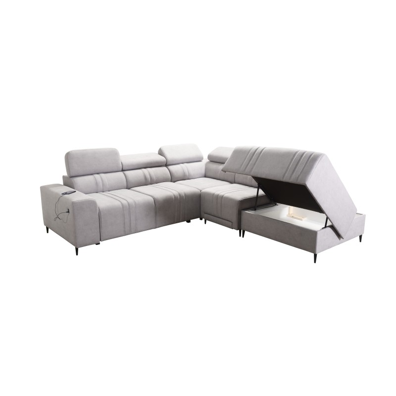 Narożnik Verona IX Mix z funkcją spania oraz funkcją relax manualna tkanina Vena 10 Narożnik Verona IX Mix z funkcją spania oraz funkcją relax manualna tkanina Vena 10