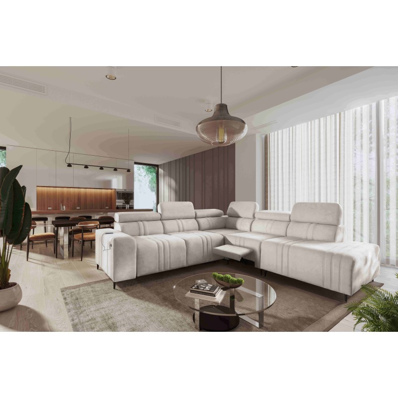 Narożnik Verona IX Mix z funkcją spania oraz funkcją relax manualna tkanina Vena 9 Narożnik Verona IX Mix z funkcją spania oraz funkcją relax manualna tkanina Vena 9