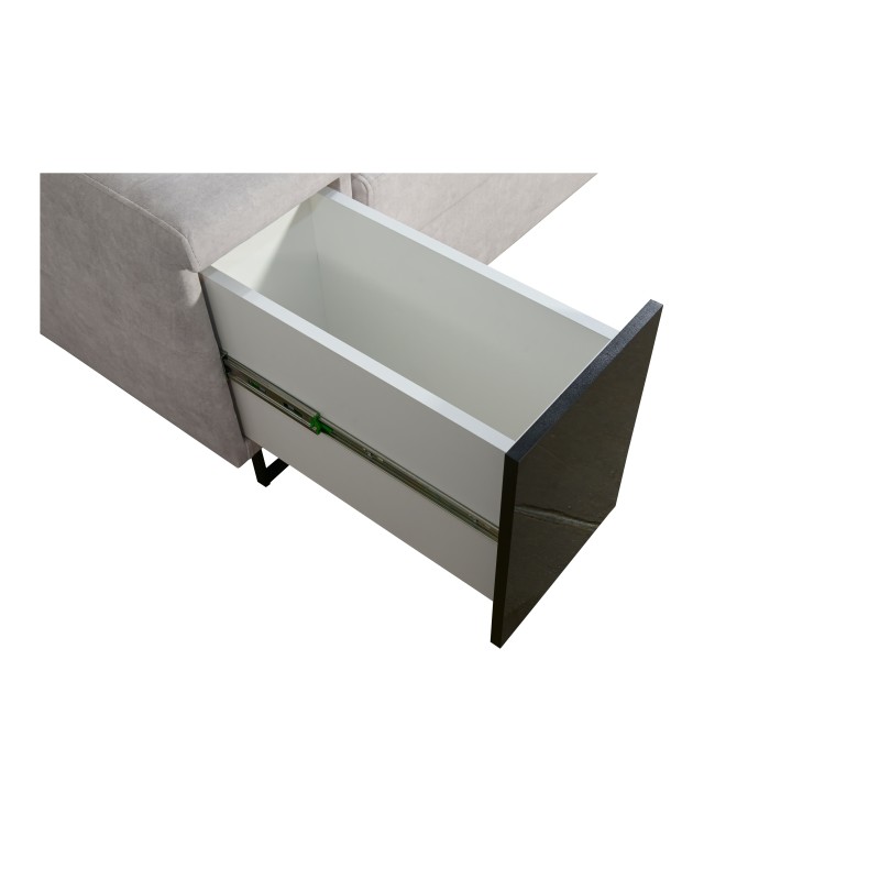 Narożnik Avanti II z funkcją spania oraz lampką z portem usb tkanina Whisper 11 + Ecoskóra Narożnik Avanti II z funkcją spania oraz lampką z portem usb tkanina Whisper 11 + Ecoskóra