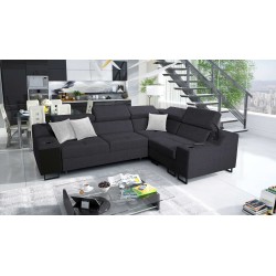 Avanti II corner sofa with a sleeping function and a lamp with a USB port, fabric Sawana 96 Avanti II corner sofa with a sleeping function and a lamp with a USB port, fabric Sawana 96
