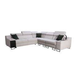 Avanti III corner sofa with a sleeping function and a lamp with a USB port, fabric Whisper 9 Avanti III corner sofa with a sleeping function and a lamp with a USB port, fabric Whisper 9