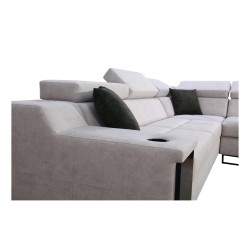 Avanti III corner sofa with a sleeping function and a lamp with a USB port, fabric Whisper 9 Avanti III corner sofa with a sleeping function and a lamp with a USB port, fabric Whisper 9