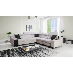 Narożnik Avanti III z funkcją spania oraz lampką z portem usb tkanina Whisper 11 + Ecoskóra Narożnik Avanti III z funkcją spania oraz lampką z portem usb tkanina Whisper 11 + Ecoskóra