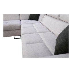 Avanti III corner sofa with a sleeping function and a lamp with a USB port, fabric Whisper 9 Avanti III corner sofa with a sleeping function and a lamp with a USB port, fabric Whisper 9