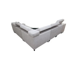 Avanti III corner sofa with a sleeping function and a lamp with a USB port, fabric Whisper 9 Avanti III corner sofa with a sleeping function and a lamp with a USB port, fabric Whisper 9