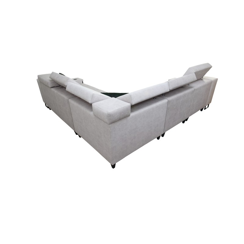 Avanti III corner sofa with a sleeping function and a lamp with a USB port, fabric Whisper 9 Avanti III corner sofa with a sleeping function and a lamp with a USB port, fabric Whisper 9