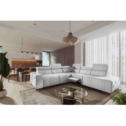 Verona IX Mix Corner Sofa with Sleeping and Relaxation Function | Velvet Furniture, Vena 3