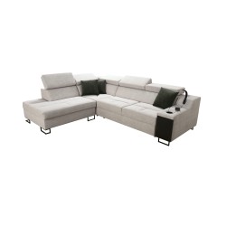 Avanti VII corner sofa with a sleeping function and a lamp with a USB port, fabric Whisper 3 Avanti VII corner sofa with a sleeping function and a lamp with a USB port, fabric Whisper 3