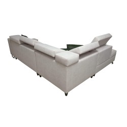Avanti VII corner sofa with a sleeping function and a lamp with a USB port, fabric Whisper 9 Avanti VII corner sofa with a sleeping function and a lamp with a USB port, fabric Whisper 9