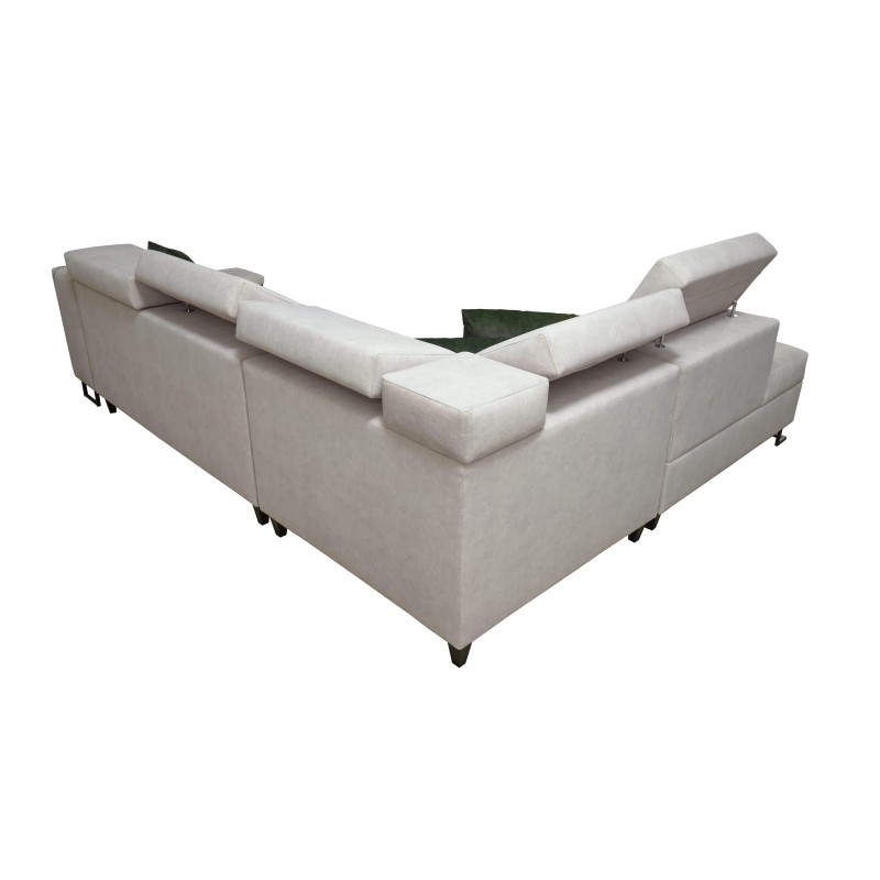 Avanti VII corner sofa with a sleeping function and a lamp with a USB port, fabric Whisper 9 Avanti VII corner sofa with a sleeping function and a lamp with a USB port, fabric Whisper 9