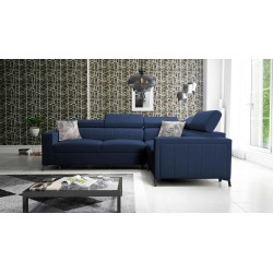 Arco II Corner Sofa with Sleeping Function - Velvet, Mono 241 - A Perfect Combination of Style and Comfort
