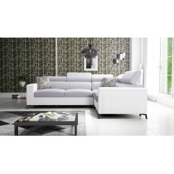 Arco II Corner Sofa with Sleeping Function - Plecionka, Sawana 84 + Eco-leather - A Perfect Combination of Style and Comfort