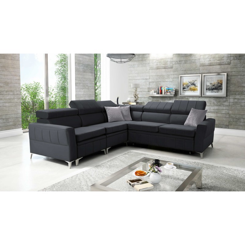 Luxury Corner Sofa Modena IV with Sleeping Function – Velvet, Amor Velvet 4321