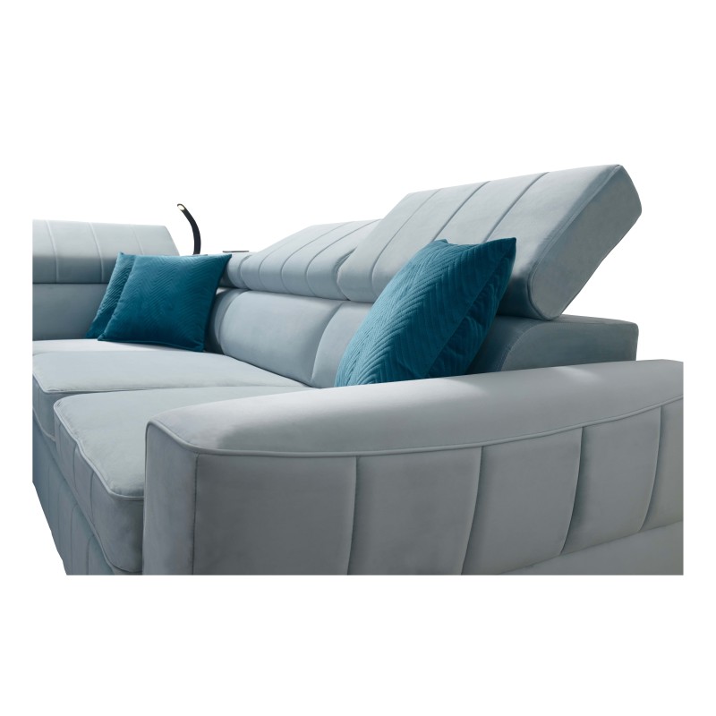 Luxury Corner Sofa Modena IV with Sleeping Function – Velvet, Amor Velvet 4301 Luxury Corner Sofa Modena IV with Sleeping Function – Velvet, Amor Velvet 4301