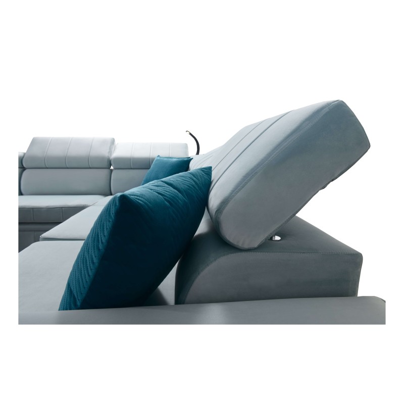 Luxury Corner Sofa Modena IV with Sleeping Function – Velvet, Amor Velvet 4301 Luxury Corner Sofa Modena IV with Sleeping Function – Velvet, Amor Velvet 4301