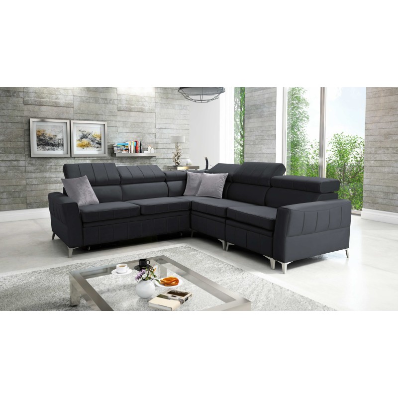 Luxury Corner Sofa Modena IV with Sleeping Function – Velvet, Amor Velvet 4321