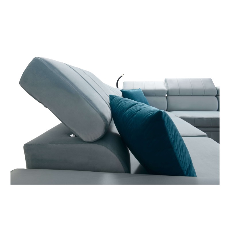 Luxury Corner Sofa Modena IV with Sleeping Function – Velvet, Amor Velvet 4309 Luxury Corner Sofa Modena IV with Sleeping Function – Velvet, Amor Velvet 4309