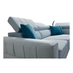 Luxury Corner Sofa Modena IV with Sleeping Function – Velvet, Amor Velvet 4303 Luxury Corner Sofa Modena IV with Sleeping Function – Velvet, Amor Velvet 4303