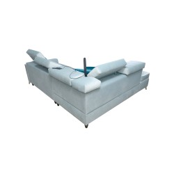 Narożnik Modena III z funkcją spania oraz pojemnikiem na pościel tkanina Amor velvet 4301 Narożnik Modena III z funkcją spania oraz pojemnikiem na pościel tkanina Amor velvet 4301