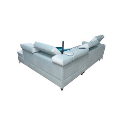 Narożnik Modena III z funkcją spania oraz pojemnikiem na pościel tkanina Amor velvet 4301 Narożnik Modena III z funkcją spania oraz pojemnikiem na pościel tkanina Amor velvet 4301