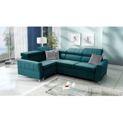 Narożnik Modena II z funkcją spania w tkaninie Velvet, Amor velvet 4312 | Idealne połączenie stylu i funkcjonalności