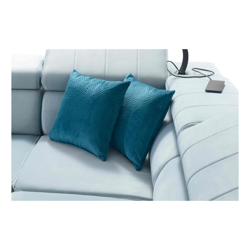 Modena II corner sofa with a sleeping function in Velvet fabric, Amor velvet 4309 | The perfect combination of style and functio Modena II corner sofa with a sleeping function in Velvet fabric, Amor velvet 4309 | The perfect combination of style and functio