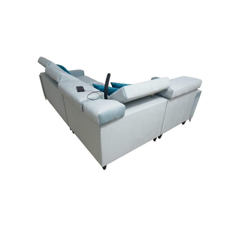 Modena II corner sofa with a sleeping function in Velvet fabric, Amor velvet 4309 | The perfect combination of style and functio Modena II corner sofa with a sleeping function in Velvet fabric, Amor velvet 4309 | The perfect combination of style and functio