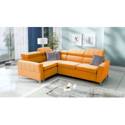 Narożnik Modena II z funkcją spania w tkaninie Velvet, Amor velvet 4309 | Idealne połączenie stylu i funkcjonalności