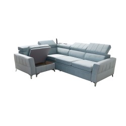 Narożnik Modena II z funkcją spania oraz pojemnikiem na pościel tkanina Amor velvet 4308 Narożnik Modena II z funkcją spania oraz pojemnikiem na pościel tkanina Amor velvet 4308