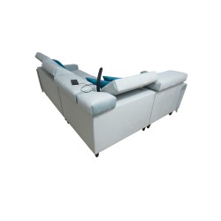 Modena II Corner Sofa with Sleeping Function in Velvet Fabric, Amor Velvet 4301 | The Perfect Combination of Style and Functiona Modena II Corner Sofa with Sleeping Function in Velvet Fabric, Amor Velvet 4301 | The Perfect Combination of Style and Functiona