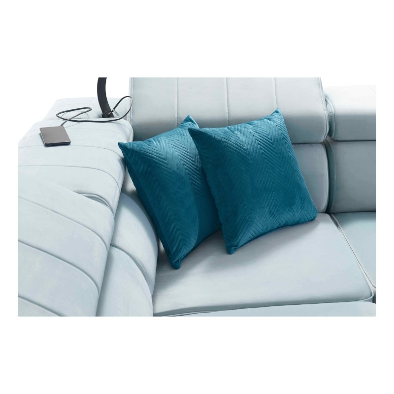 Modena II corner sofa with a sleeping function in Velvet fabric, Amor velvet 4309 | The perfect combination of style and functio Modena II corner sofa with a sleeping function in Velvet fabric, Amor velvet 4309 | The perfect combination of style and functio