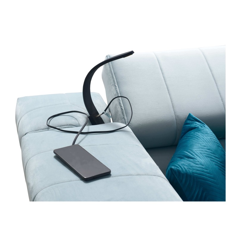 Modena II corner sofa with a sleeping function in Velvet fabric, Amor velvet 4309 | The perfect combination of style and functio Modena II corner sofa with a sleeping function in Velvet fabric, Amor velvet 4309 | The perfect combination of style and functio